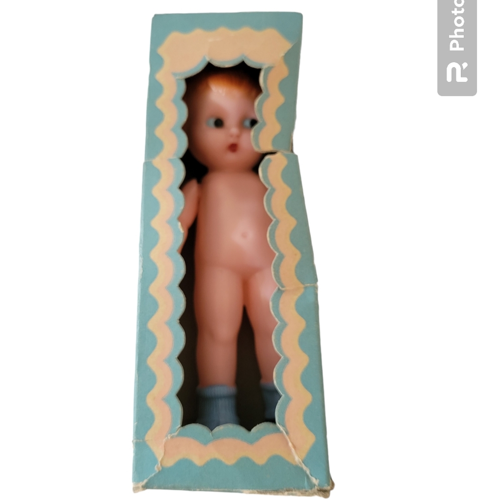 Knickerbocker Plastic Boy Baby Doll Rattle